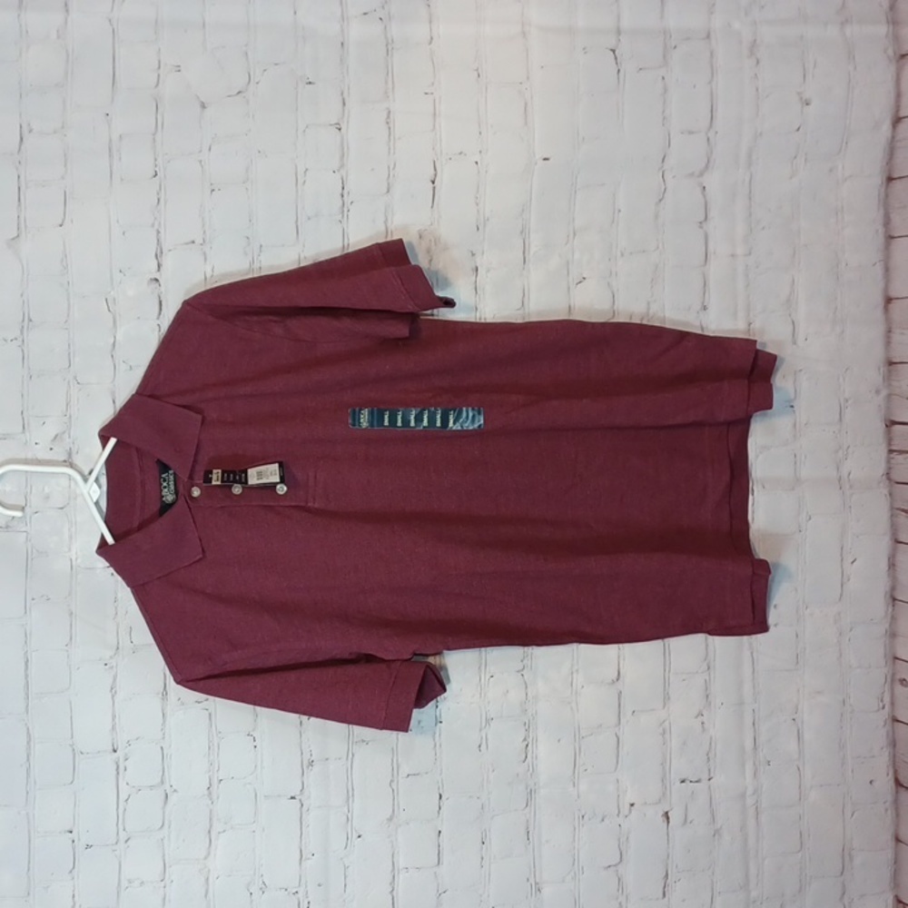 Boca  Classic Men's Polo‎ Burgundy Shirt S NWT